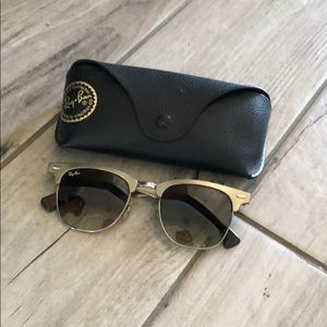 RayBan Aluminum Clubmaster Sunglasses